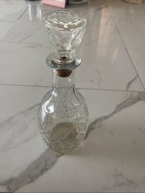 Vintage Clear Glass Decanter with Stopper - Home Accents